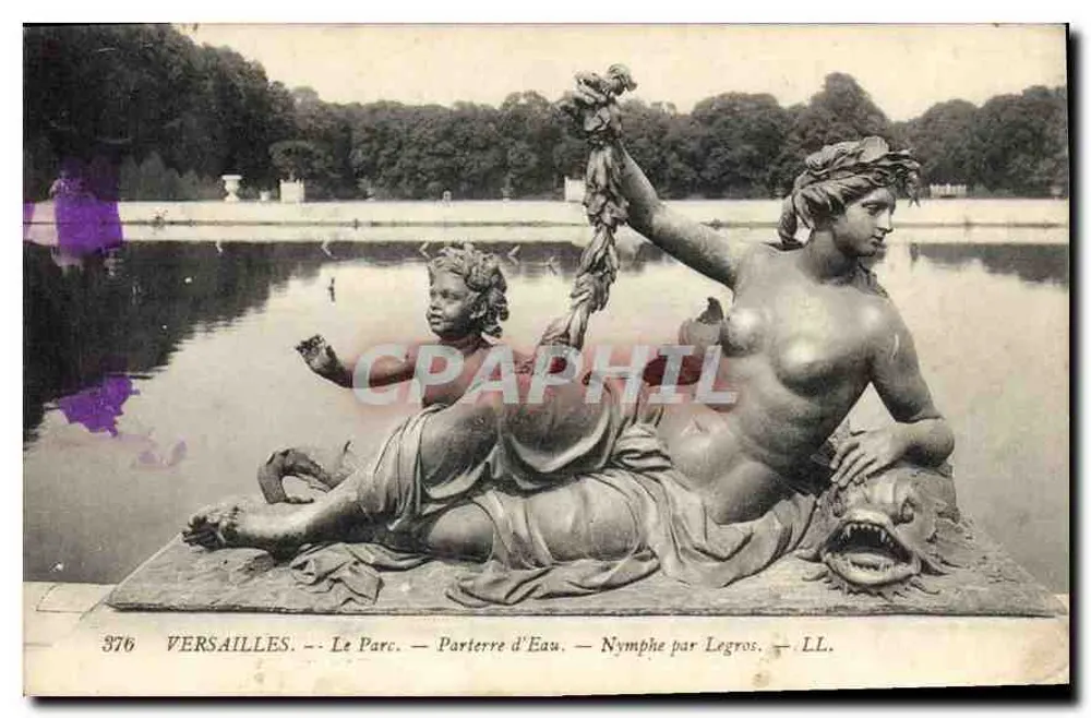Versailles — Le Parc — Parterre d'Eau — Nymphé par Legros — LL. — n° 376 - Vorderseite