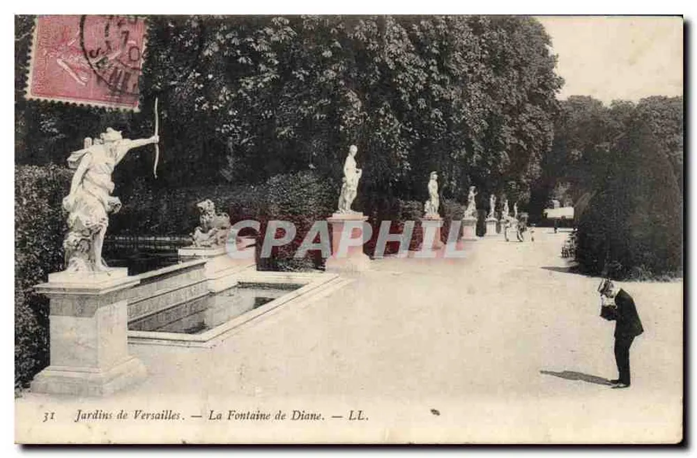 Gärten von Versailles — Fontaine de Diane — LL. n°31 - Vorderseite