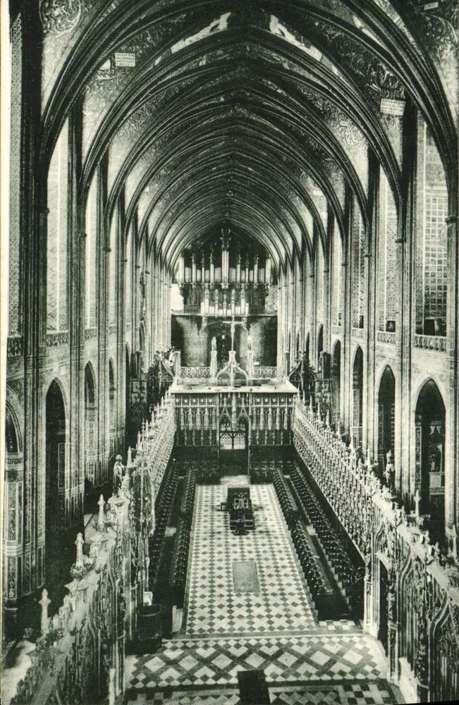 Albi - Die Kathedrale Sainte-Cécile — Die Kirchenschiff und der Chor — Verlag Lévy Frères & Paris, Nr. 82 - Vorderseite