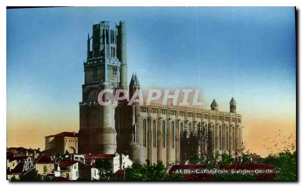 Albi - Catedral de Santa Cecília — vista panorâmica — Phototypie Tarnaise - Frente