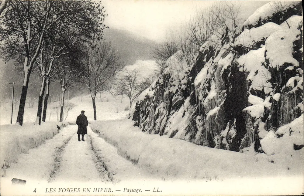 Les Vosges no inverno — Paisagem — LL. - Frente