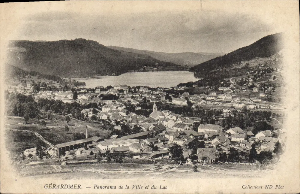 Gérardmer — Panorama der Stadt und des Sees — Collections ND Phot - Vorderseite