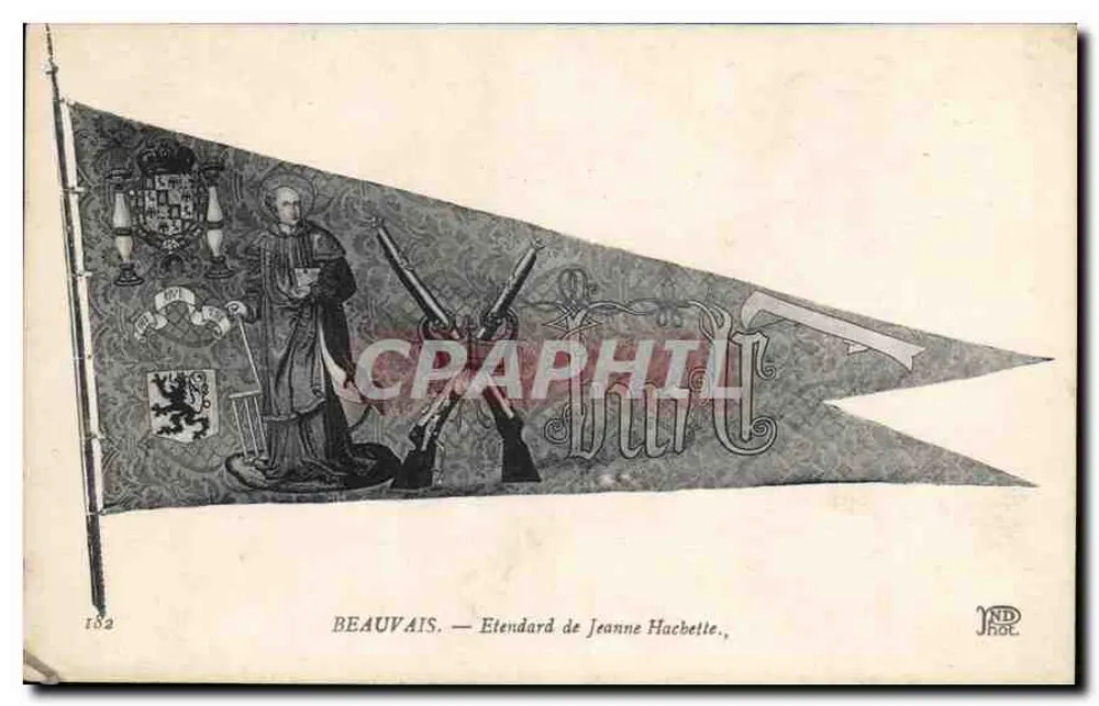 Beauvais — Estandarte de Jeanne Hachette — JND Phot. - Frente