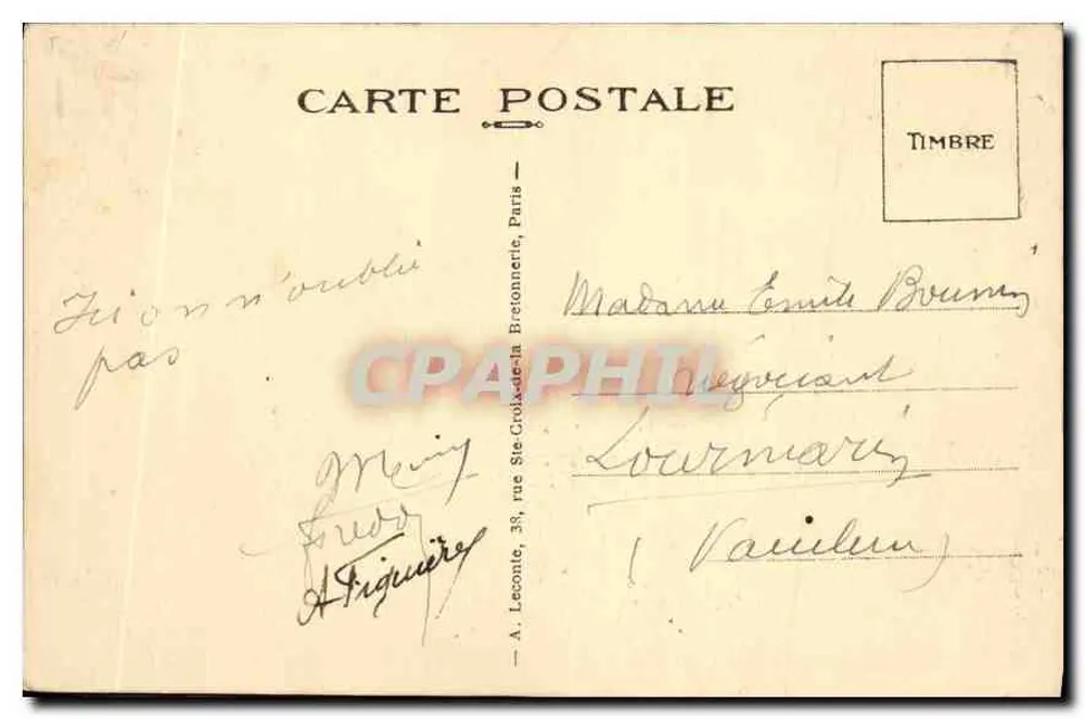 Paris — Túmulo do Soldado Desconhecido — Exposição Colonial Internacional 1931 - Verso