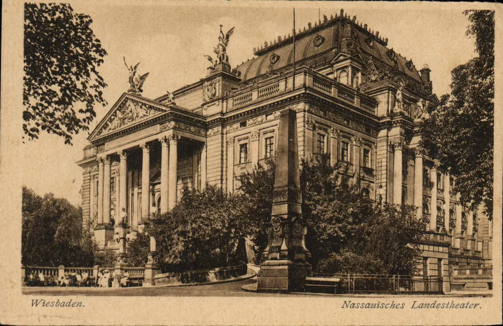 Wiesbaden — Nassauer Landestheater — Kunstverlag Bruno Hansmann, Nr. 9644 - Vorderseite