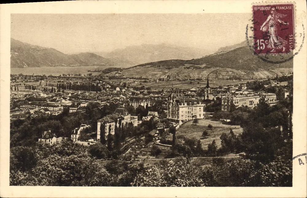 Aix-les-Bains (Savoie) — Vista geral — Art Puyagier e Industrial Girard - Frente