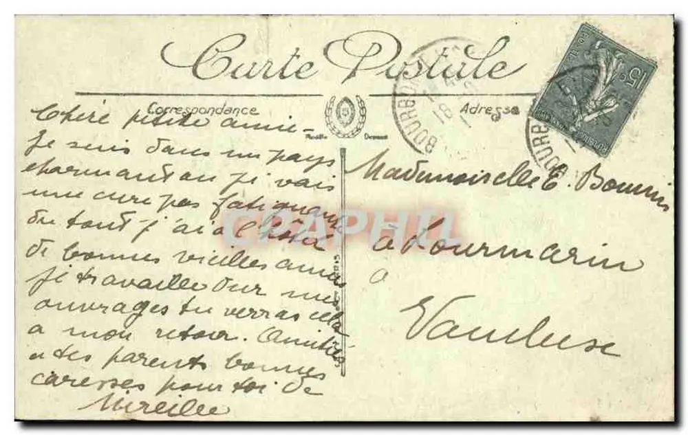 Bourbonne-les-Bains — Unterholz im Park von Montmorency — LL. — N° 66 - Rückseite