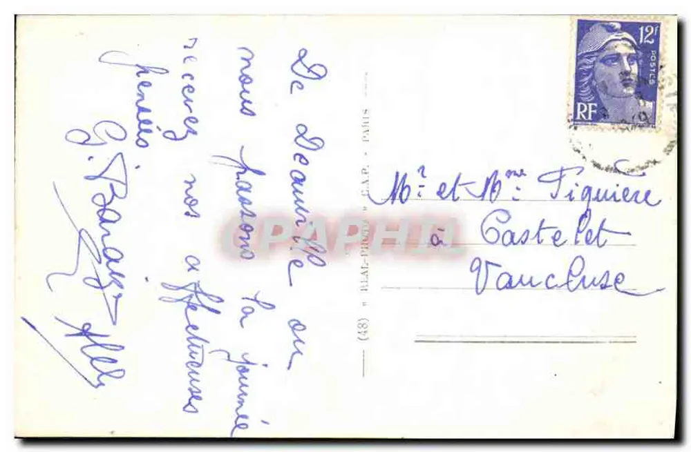 Deauville - Die blühende Strand - Hotel Le Normandy — C.A.A. n°279 - Rückseite