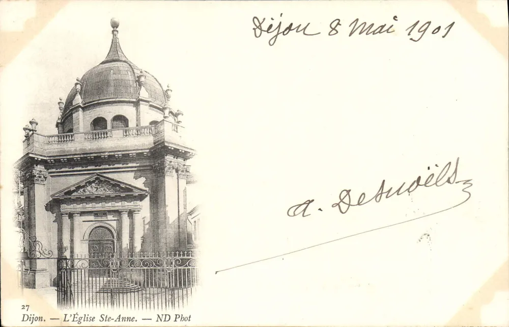 Dijon — A Igreja de Santa Ana — ND Phot - Frente