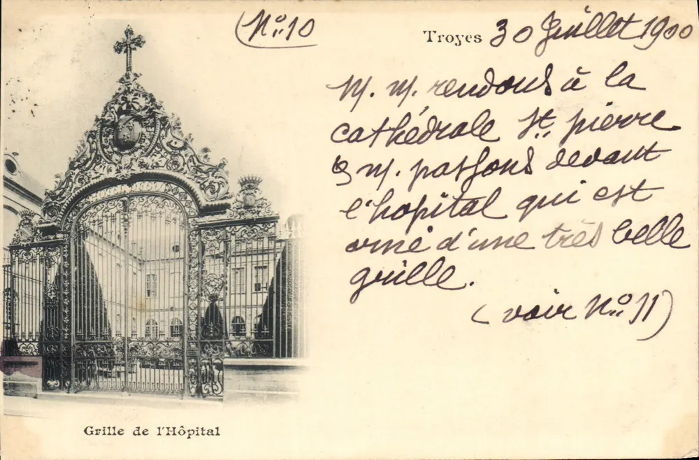 Grade do Hospital — Troyes — Editor não identificado, n°10 - Frente