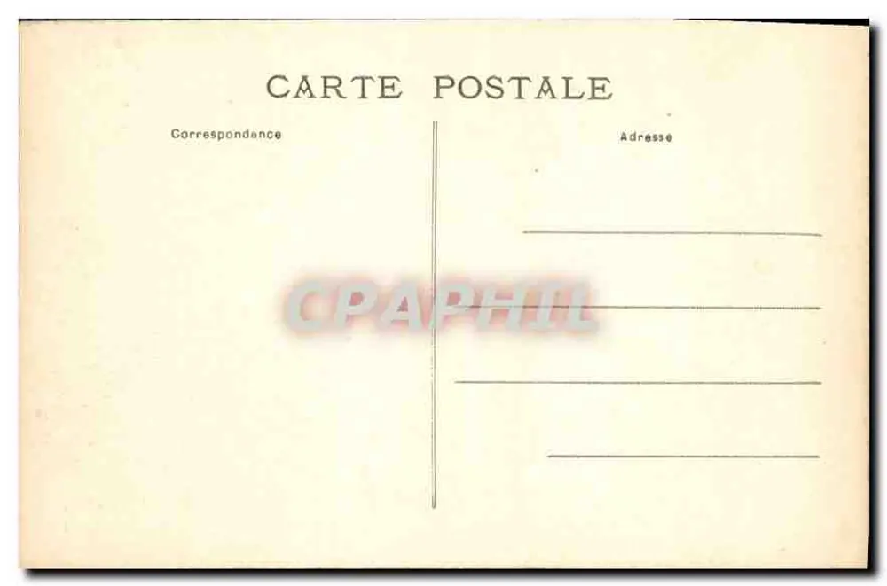 Vista geral de CAEN capturada do Lycée — editor impressor desconhecido, número de série 53 - Verso