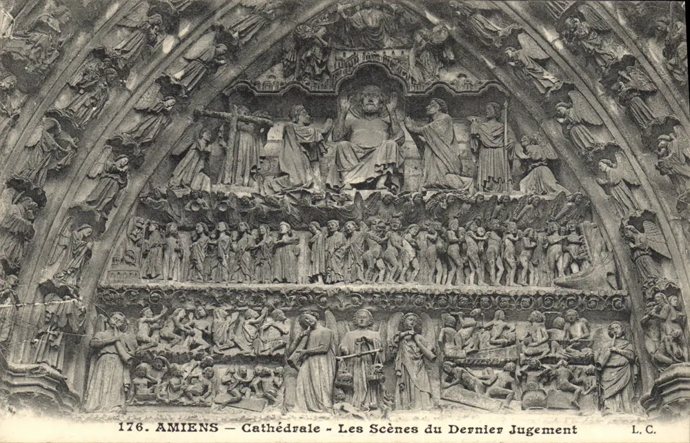 Amiens — Kathedrale — Szenen des Letzten Gerichts — L. C. — n°176 - Vorderseite