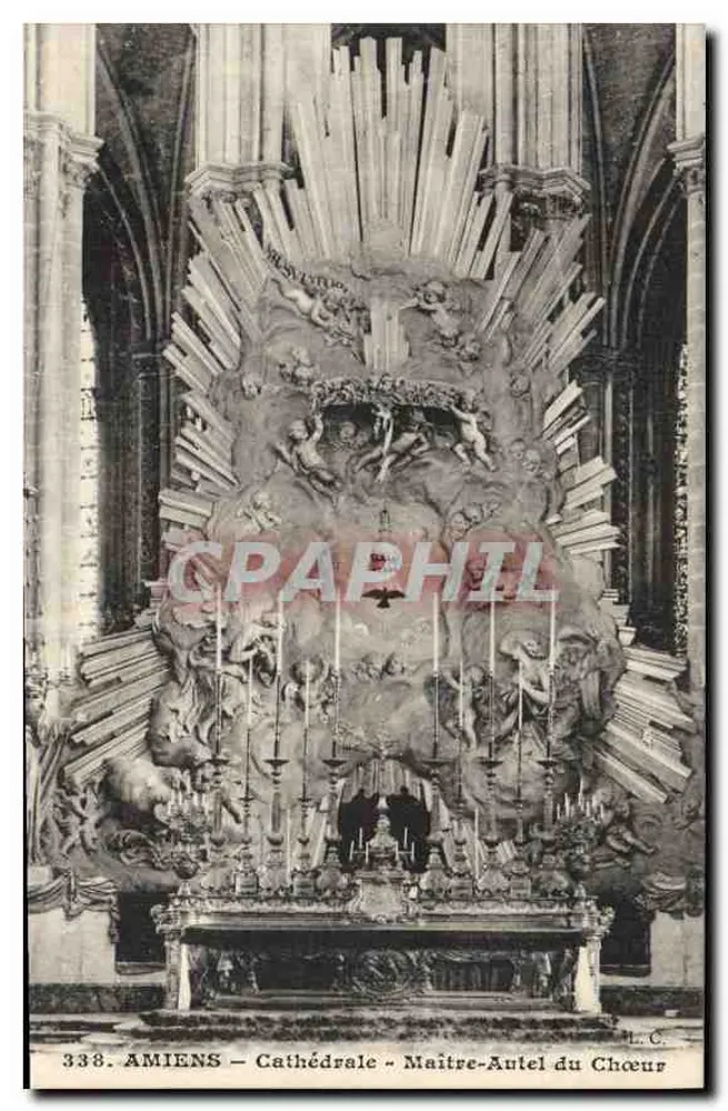 Amiens — Catedral — Maître-autel do Coro — L. Calon, editor fotográfico Amiens - Frente