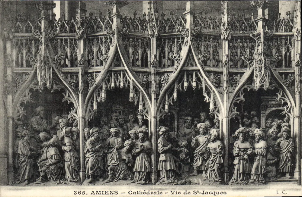 Amiens - Kathedraal - Levens van Sint-Jacques — L.C. n°365 - Voorkant