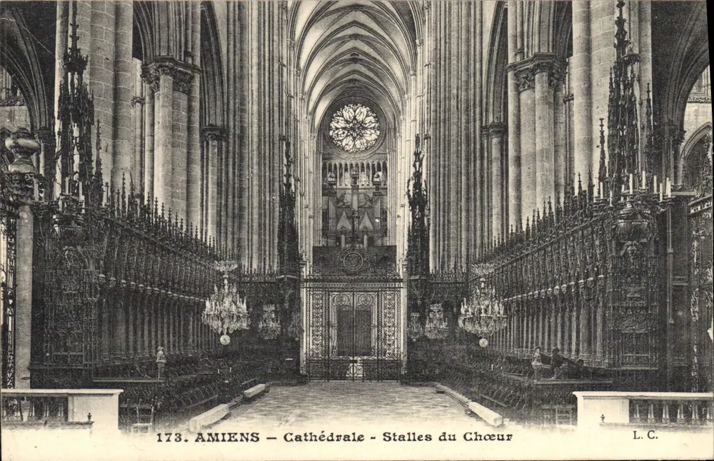 Amiens - Kathedraal - Koorbanken — L.C. n°173 - Voorkant