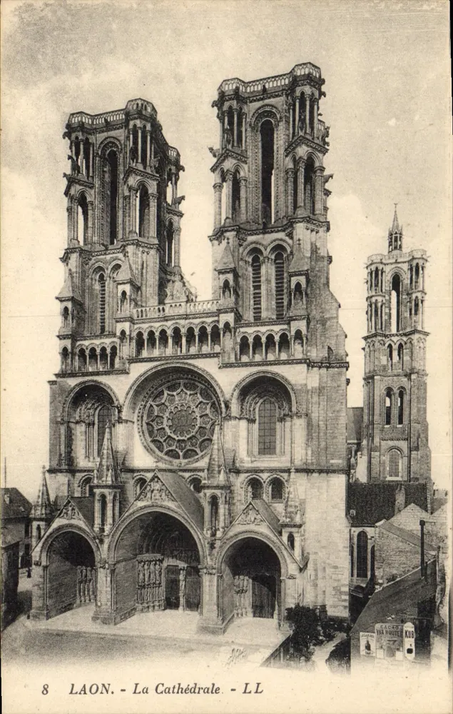 Laon - A Catedral - LL - Frente