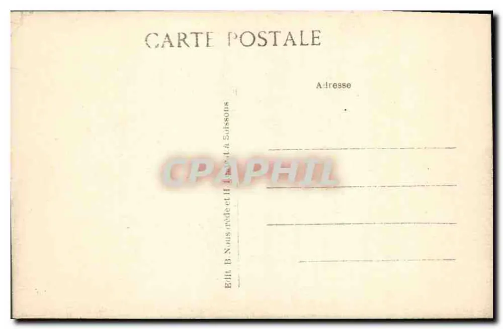 Laon — Igreja de São Martinho — Editor B. Nousvilde e H. Solsonsons - Verso
