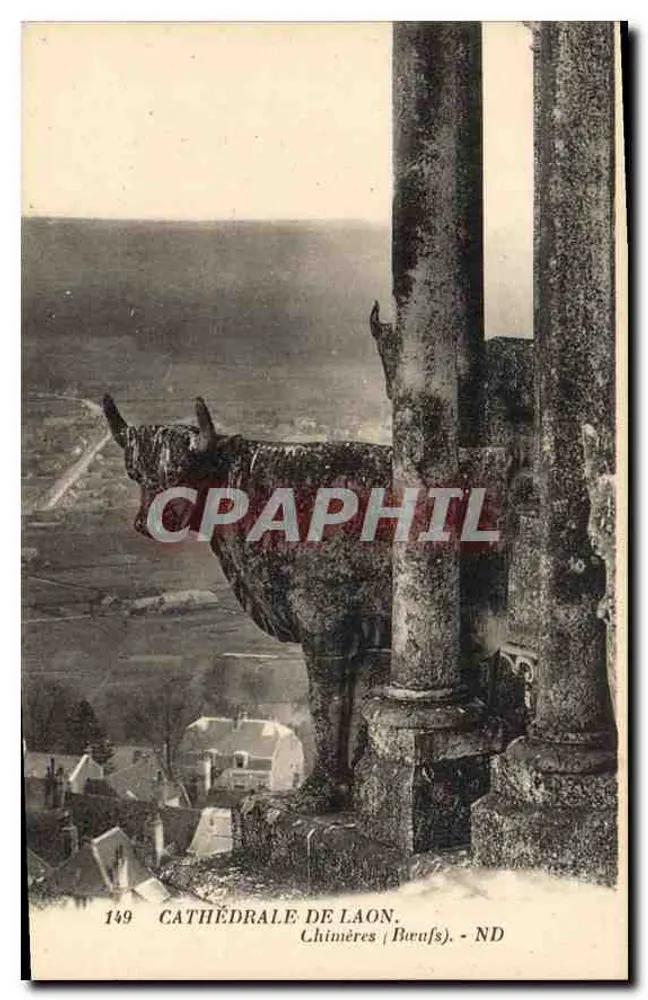 Catedral de Laon — Chimères (Barnfs) — n°149 - Frente