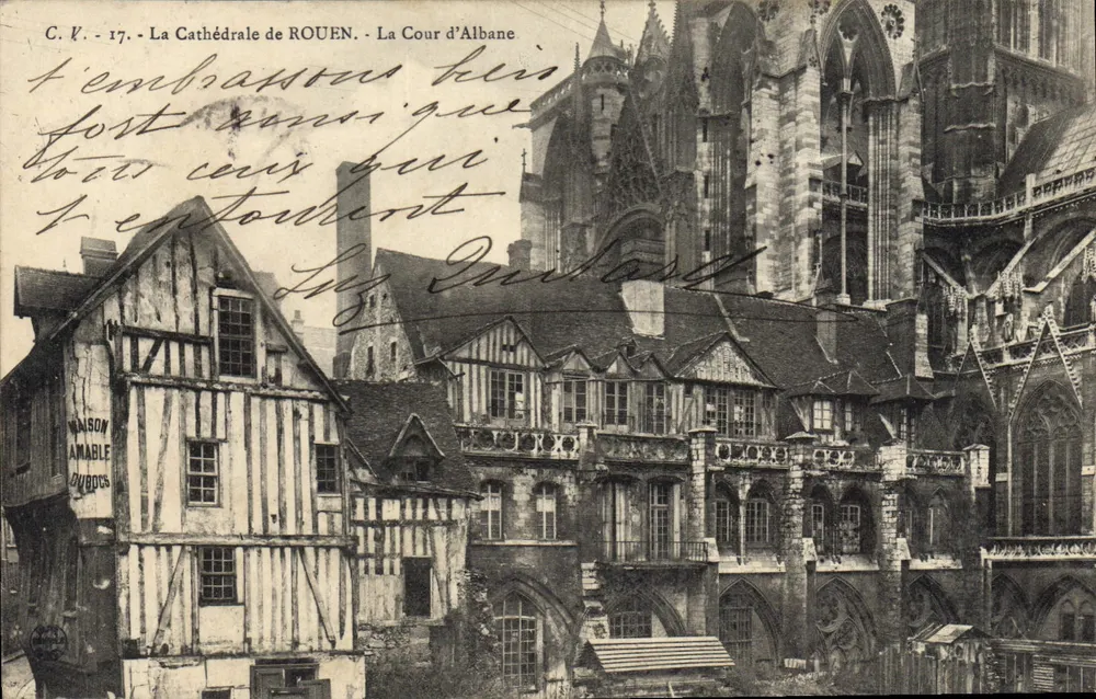 La Cattedrale di ROUEN — La Cour d'Albane — C. V. - 17 - Recto