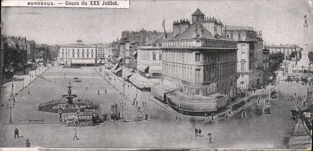 Bordeaux — Cours du XXX Juillet — unbekannter Verlag, Seriennummer nicht sichtbar - Vorderseite