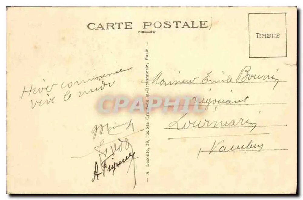 Paryż — Perspektywa na Louvre — Międzynarodowa Wystawa Kolonialna 1931 - Rewers