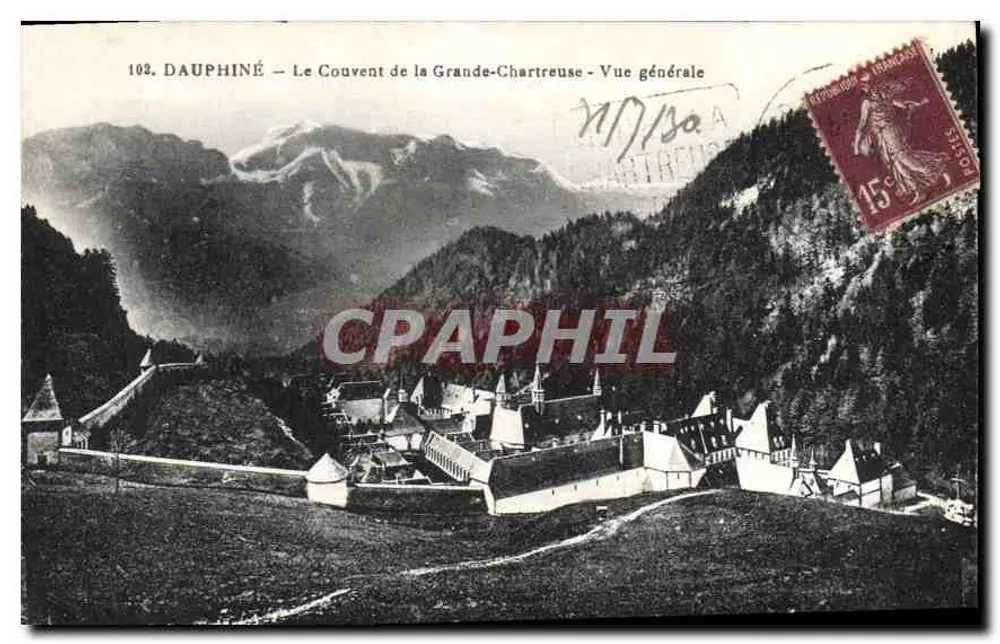 Dauphiné — Das Kloster Grande-Chartreuse — Allgemeiner Blick — Unbekannter Verleger, Nr. 102 - Vorderseite