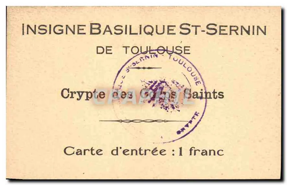 Krypta der Heiligen Körper — Basilika Saint-Sernin — Toulouse - Rückseite