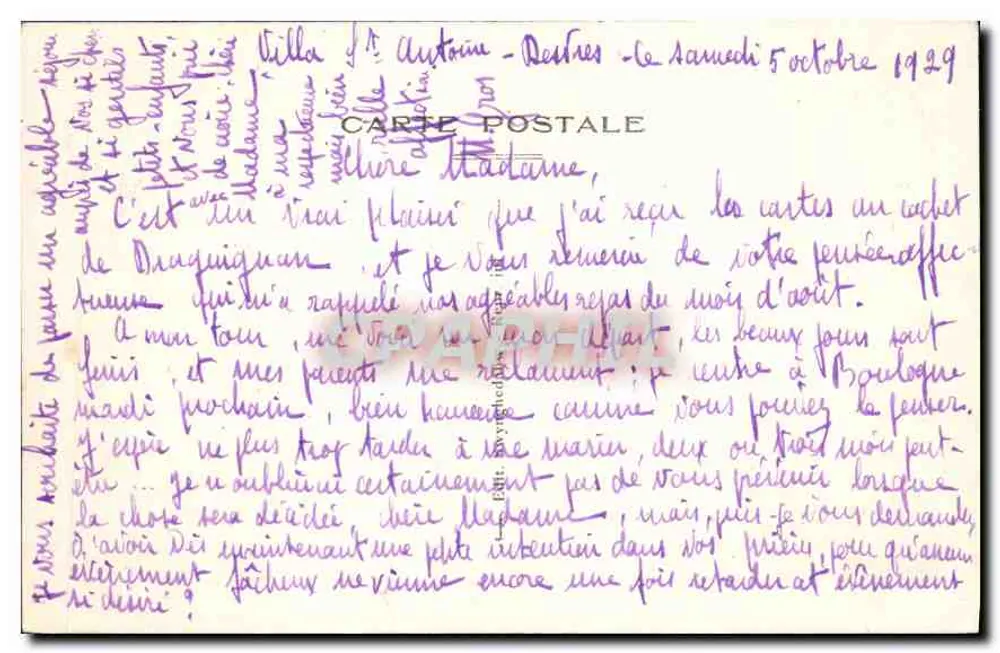 Floresta de Desvres — O Pilbois — Editor não identificado - Verso
