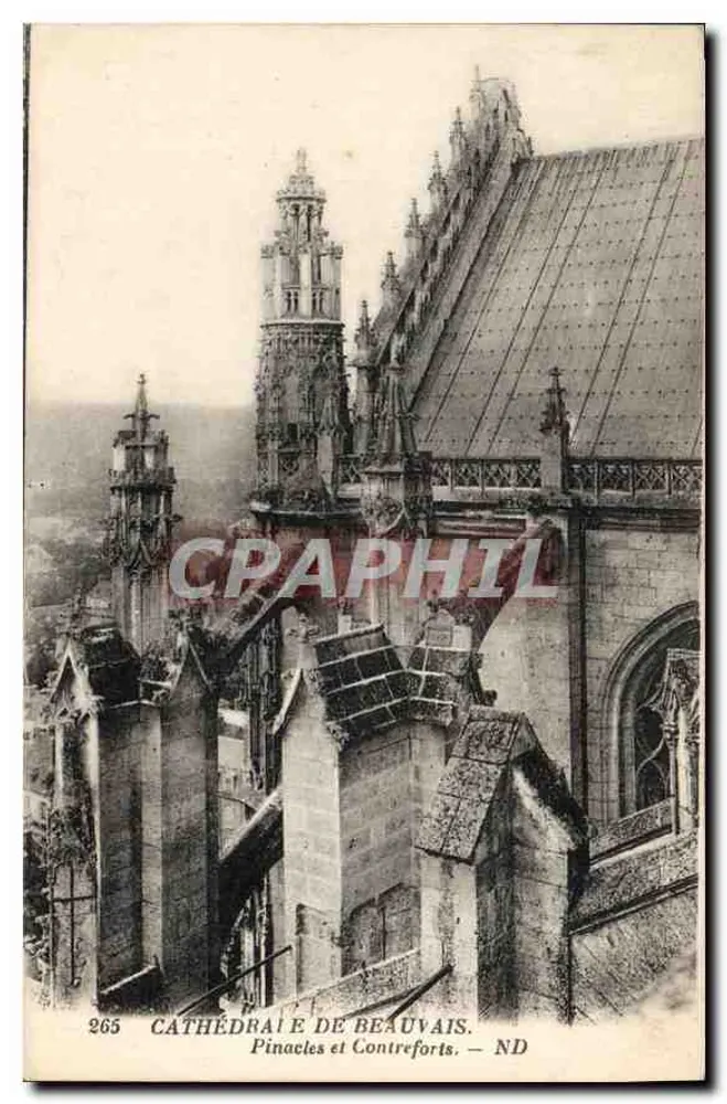 Catedral de Beauvais — Pináculos e Contramuros — ND - Frente