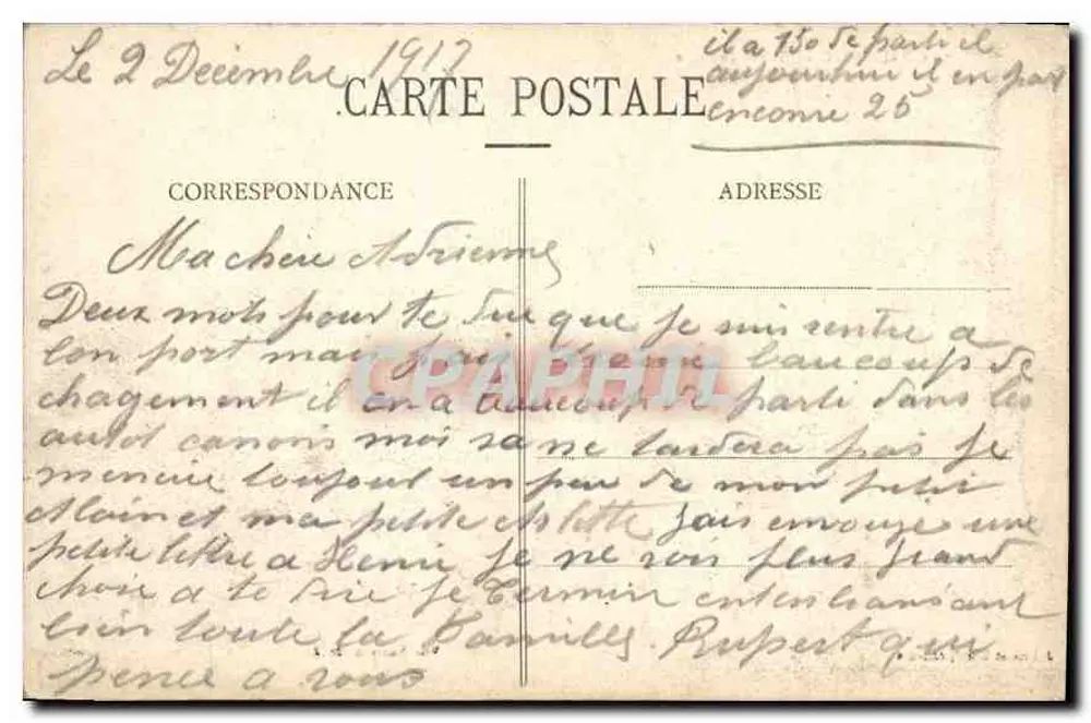 Chaumont - O Hotel de Ville — editor Julien e Morel, n° 2872 - Verso