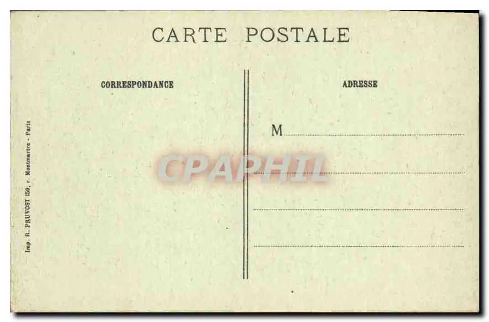 Chaulnes (Somme) — cidade destruída após os bombardeios da Primeira Guerra Mundial — Visé Paris 357 - Verso