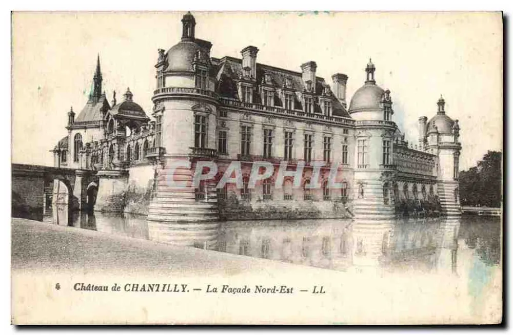 Castelo de CHANILLY — A Fachada Nordeste — LL - Frente