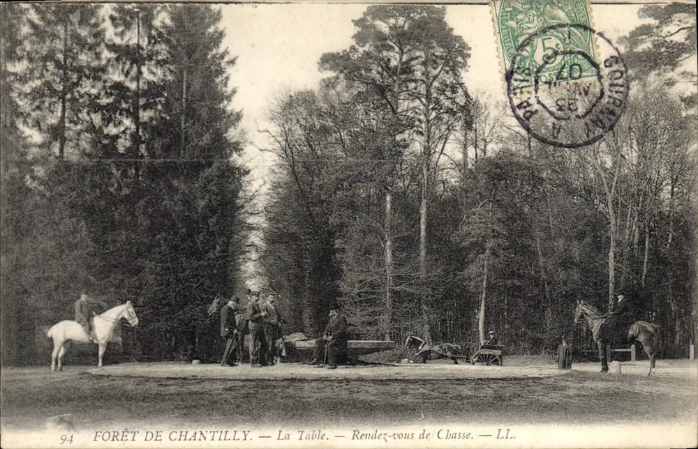 Floresta de Chantilly — A Mesa — Encontro de Caça — L.L. - Frente