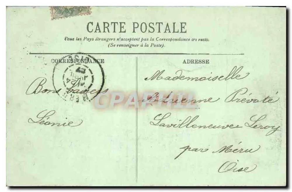 Floresta de Chantilly — A Mesa — Encontro de Caça — L.L. - Verso