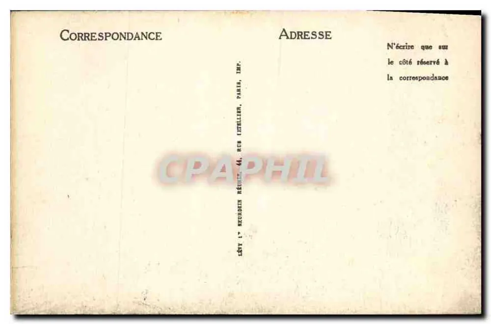 Dieppe — A Praia — Pôr do Sol — Editor LL, n° 817 - Verso