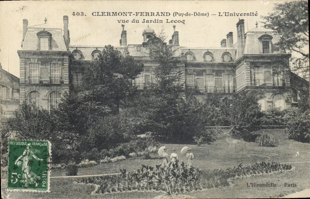 Clermont-Ferrand (Puy-de-Dôme) — Universität aus dem Jardin Lecoq gesehen — L'Hirondelle - Paris - Vorderseite