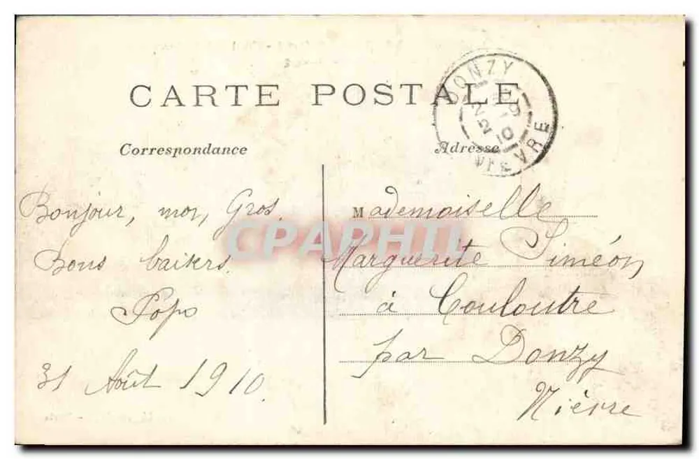 Clermont-Ferrand (Puy-de-Dôme) — Universität aus dem Jardin Lecoq gesehen — L'Hirondelle - Paris - Rückseite