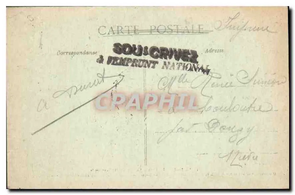 Belfort — O Leão — Obra de M. Bartholdi — 1870-71 - Verso