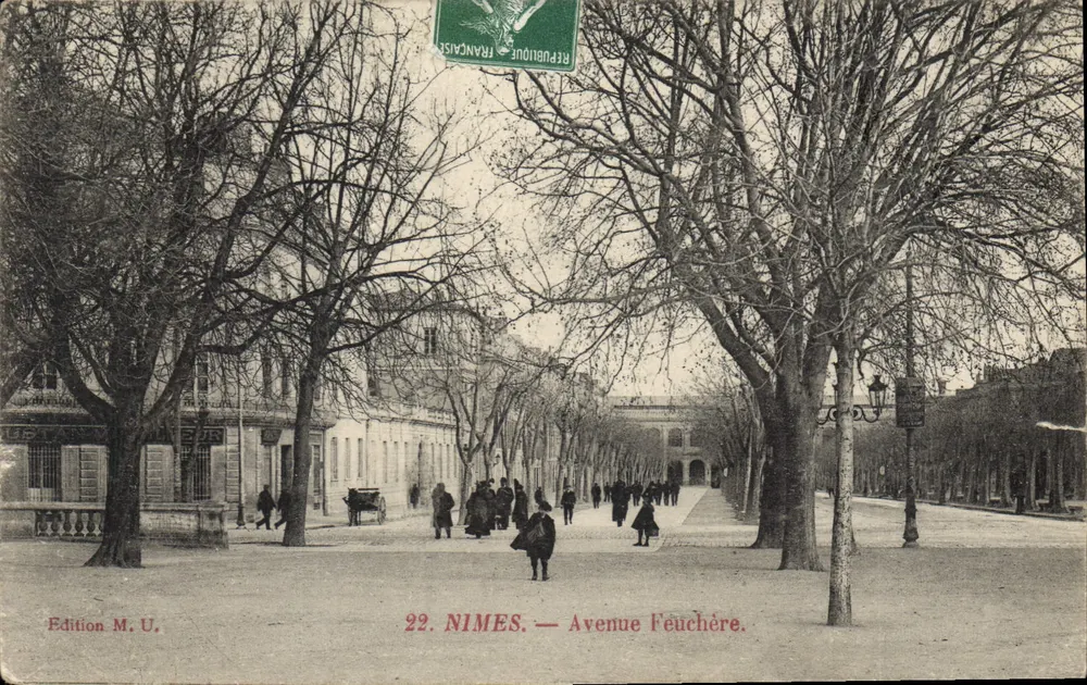 Nîmes — Avenue Fouchère — Édition M. U. - Frente