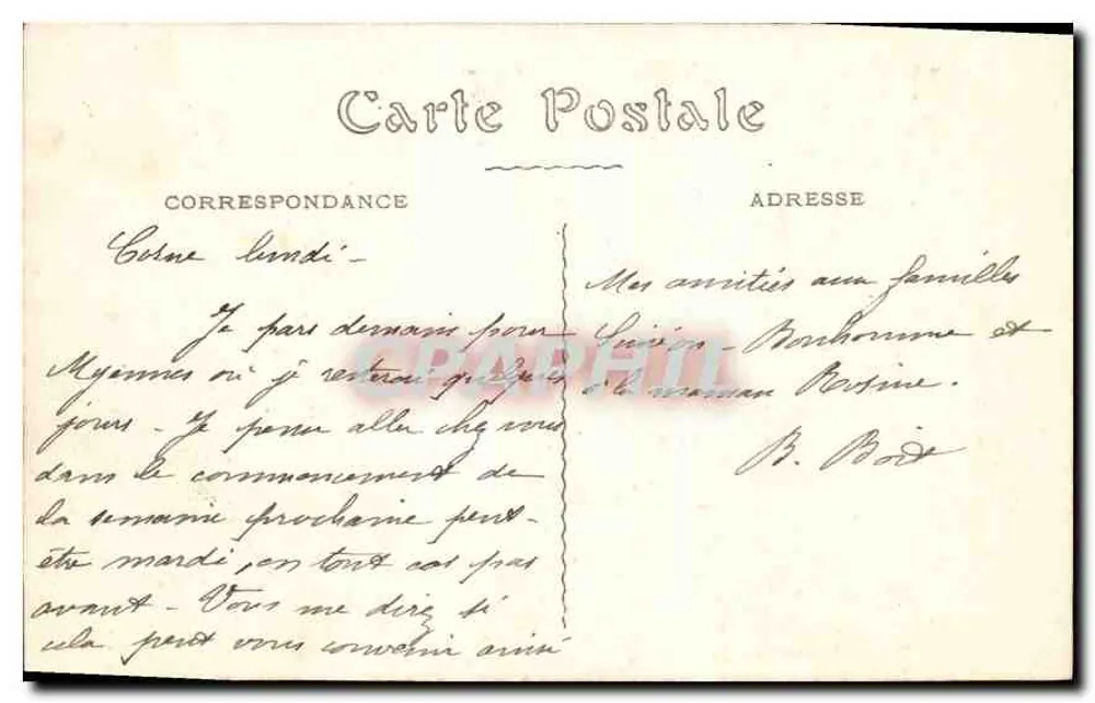 Cosne — O Grande Ponte — editor não identificado, n° de série 67 - Verso