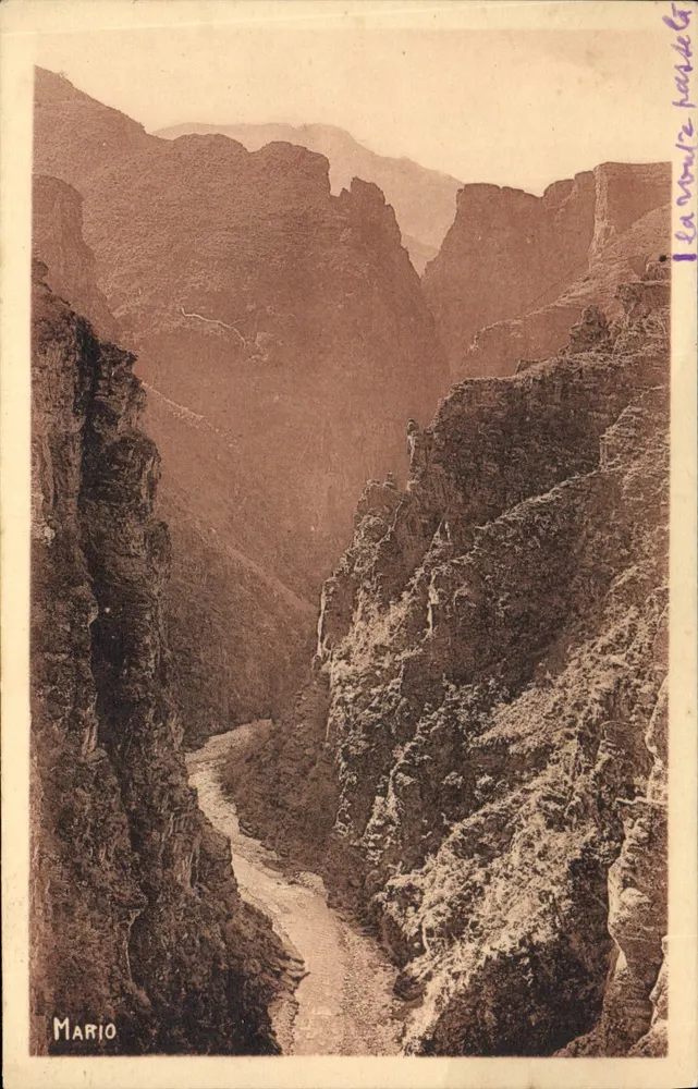 Gorges de Guillaume — Estrada das Alpes — editor Mario, n° 241 - Frente