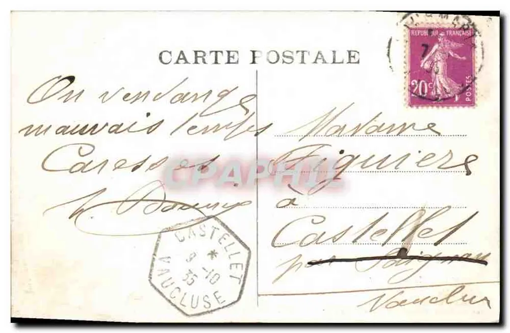 Tartarin de Tarascon — vor der Abreise nach Afrika übt er im Gebüsch am Ufer des Rhône-Jaques die Jagd — Sammlung L. K. - Rückseite