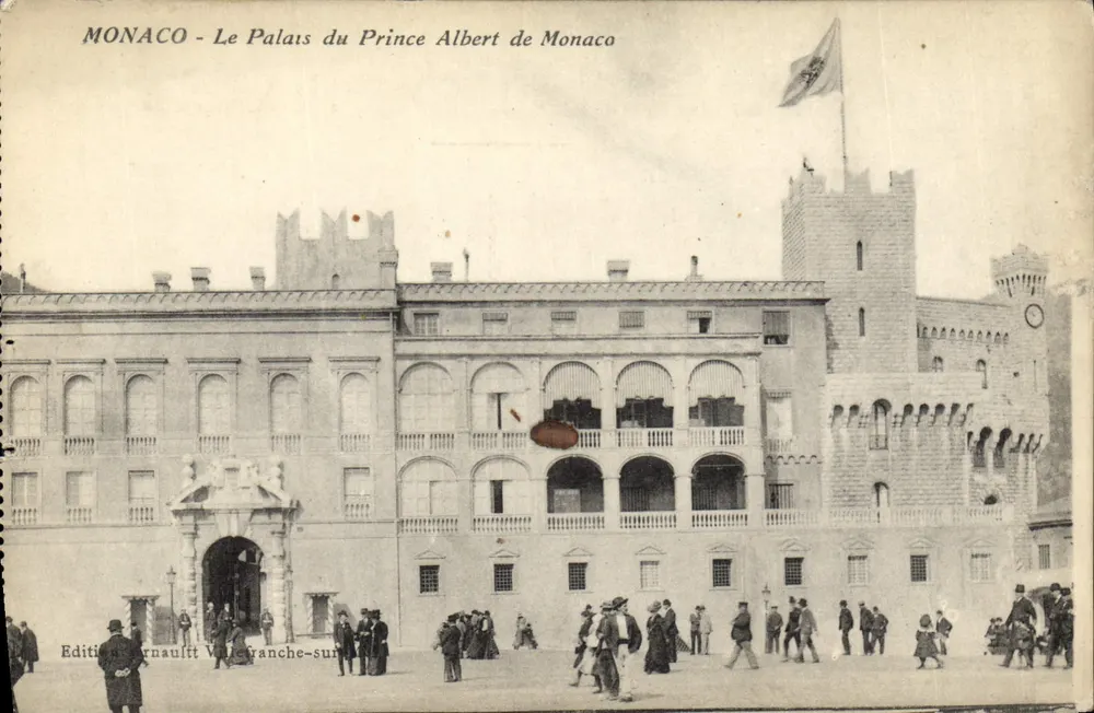 Mônaco - O Palácio do Príncipe Albert de Mônaco — Éditions Renault, Villefranche-sur-Mer - Frente