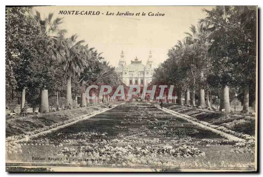 Monte-Carlo - Die Gärten und das Casino — Edition Arnaud, Villefranche-sur-Mer - Vorderseite