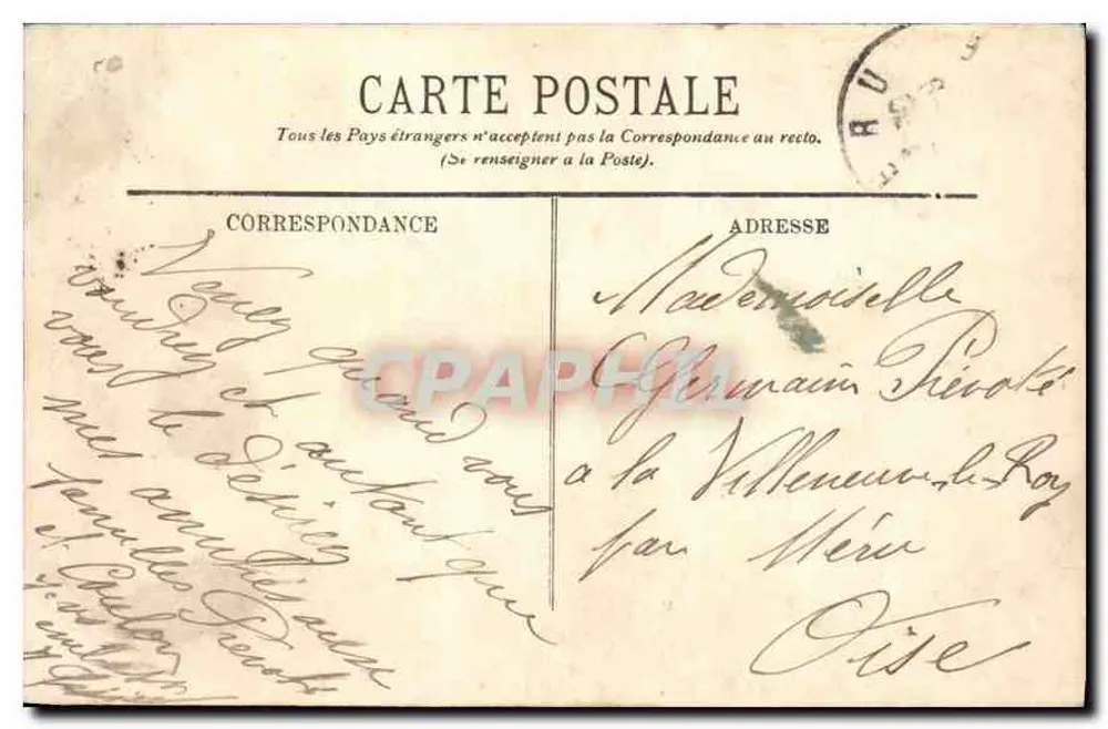 Versailles — O Castelo — A Grade de Honra — LL. — n°81 - Verso