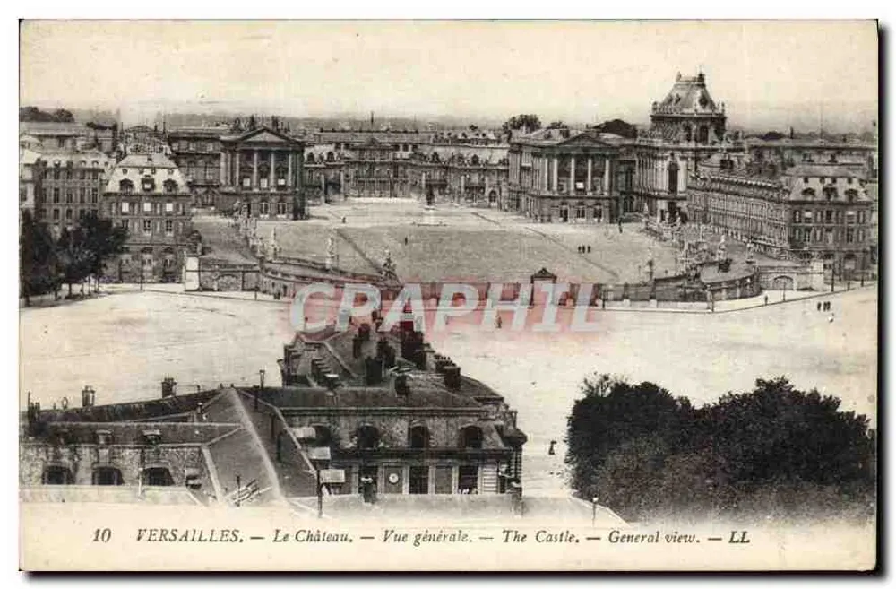 Versailles — O Castelo — Vista geral — LL - Frente