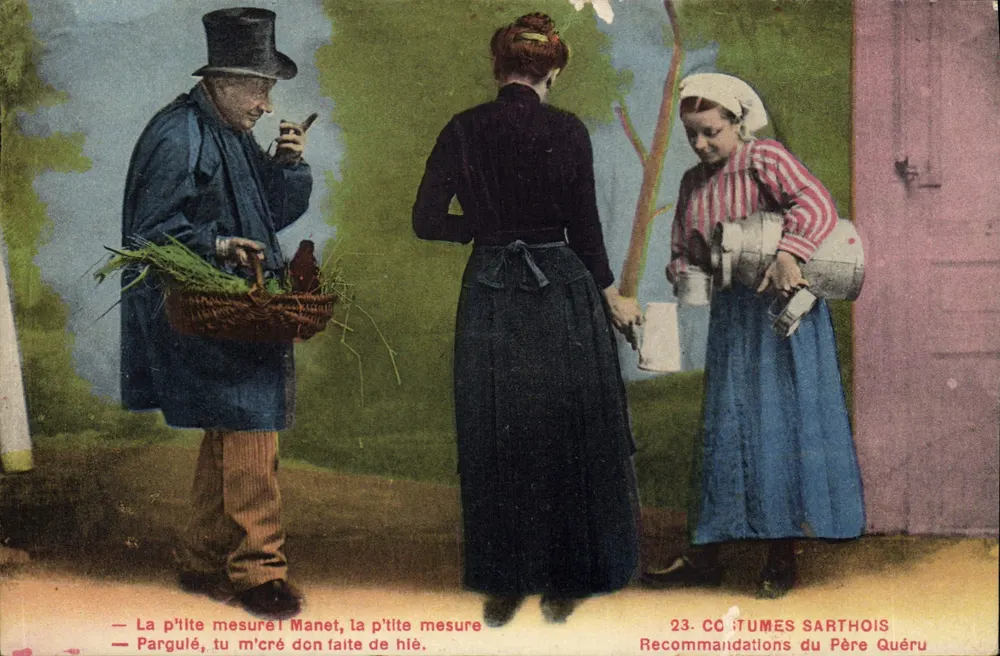 Trajes Sarthois — Recomendações do Padre Quérü — 23 - Frente