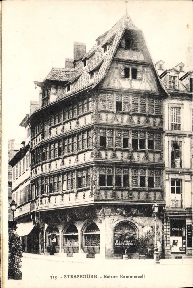 Straßburg - Maison Kammerzell - uitgever Pap. de la Carte Postale - Voorkant