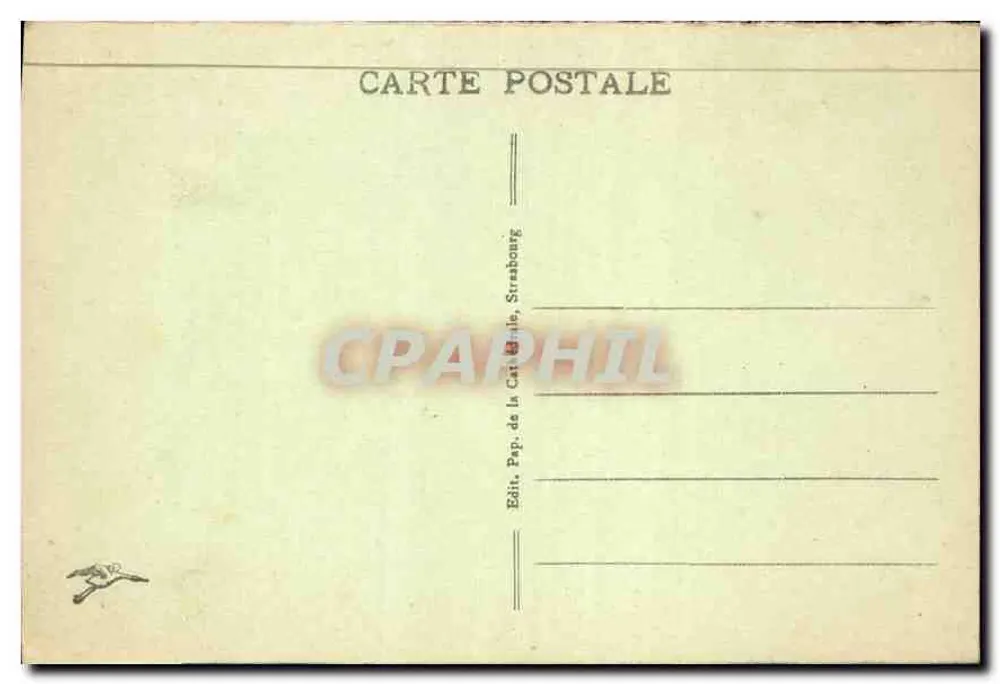 Straßburg - Maison Kammerzell - uitgever Pap. de la Carte Postale - Achterkant