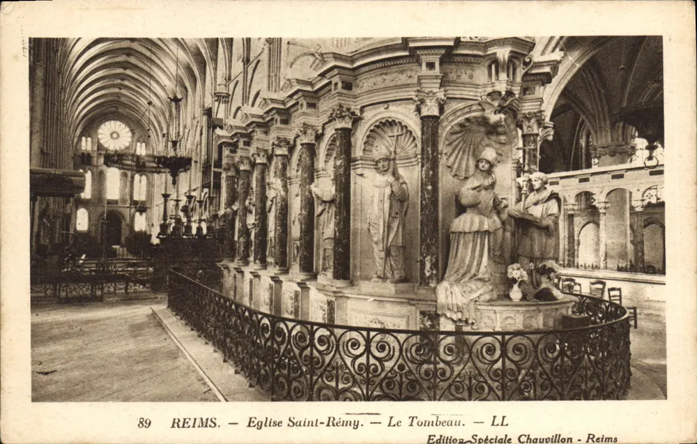 Reims — Kirche Saint-Rémy — Das Grab — Sonderausgabe Chauvillon - Reims - Vorderseite